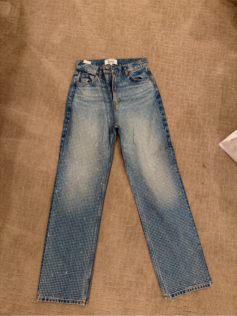 Reformation crystal high rise jeans